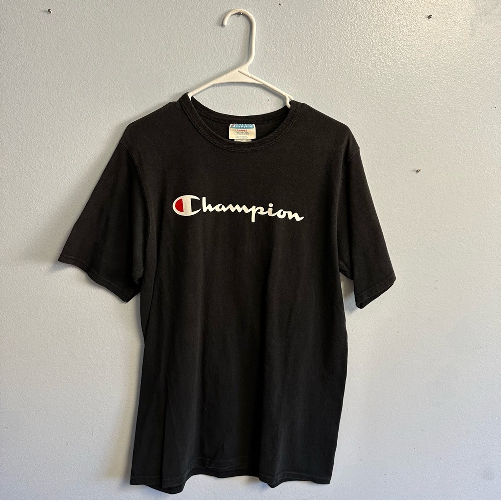 Champion Black Tee